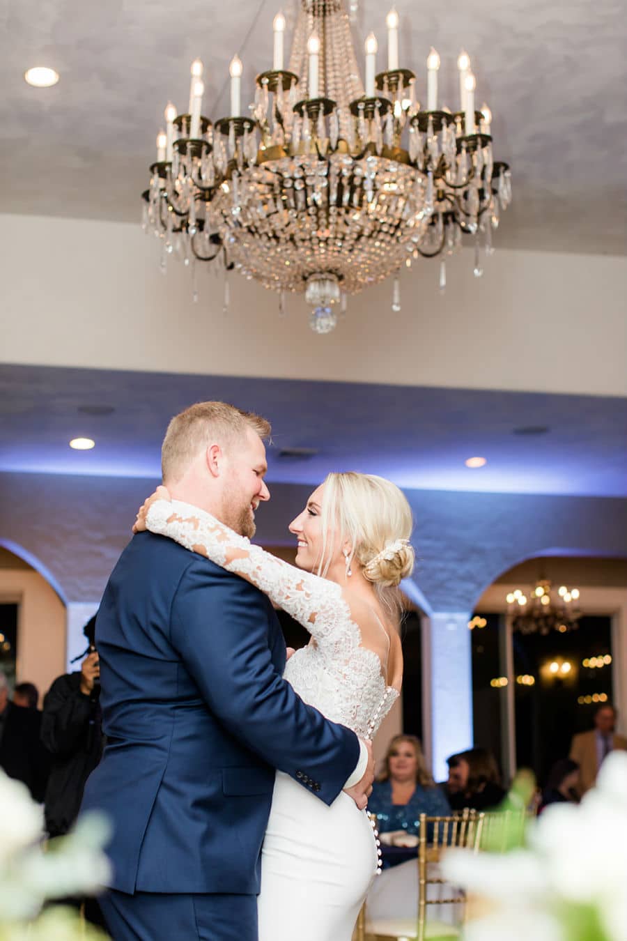 Bride's and groom's first dance as a married couple