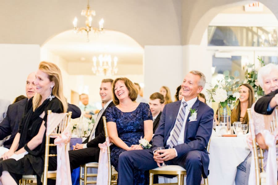 Proud Parents at a Wedding Reception in Hermann, MO