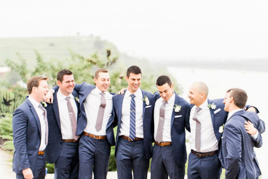 Groom with his Groomsmen before the ceremony