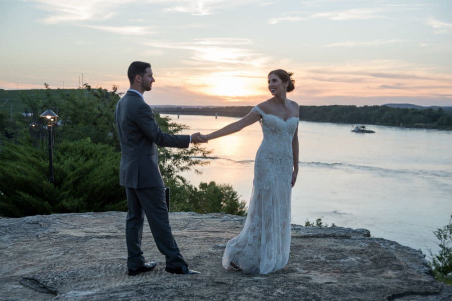 Couple on the River Bluff