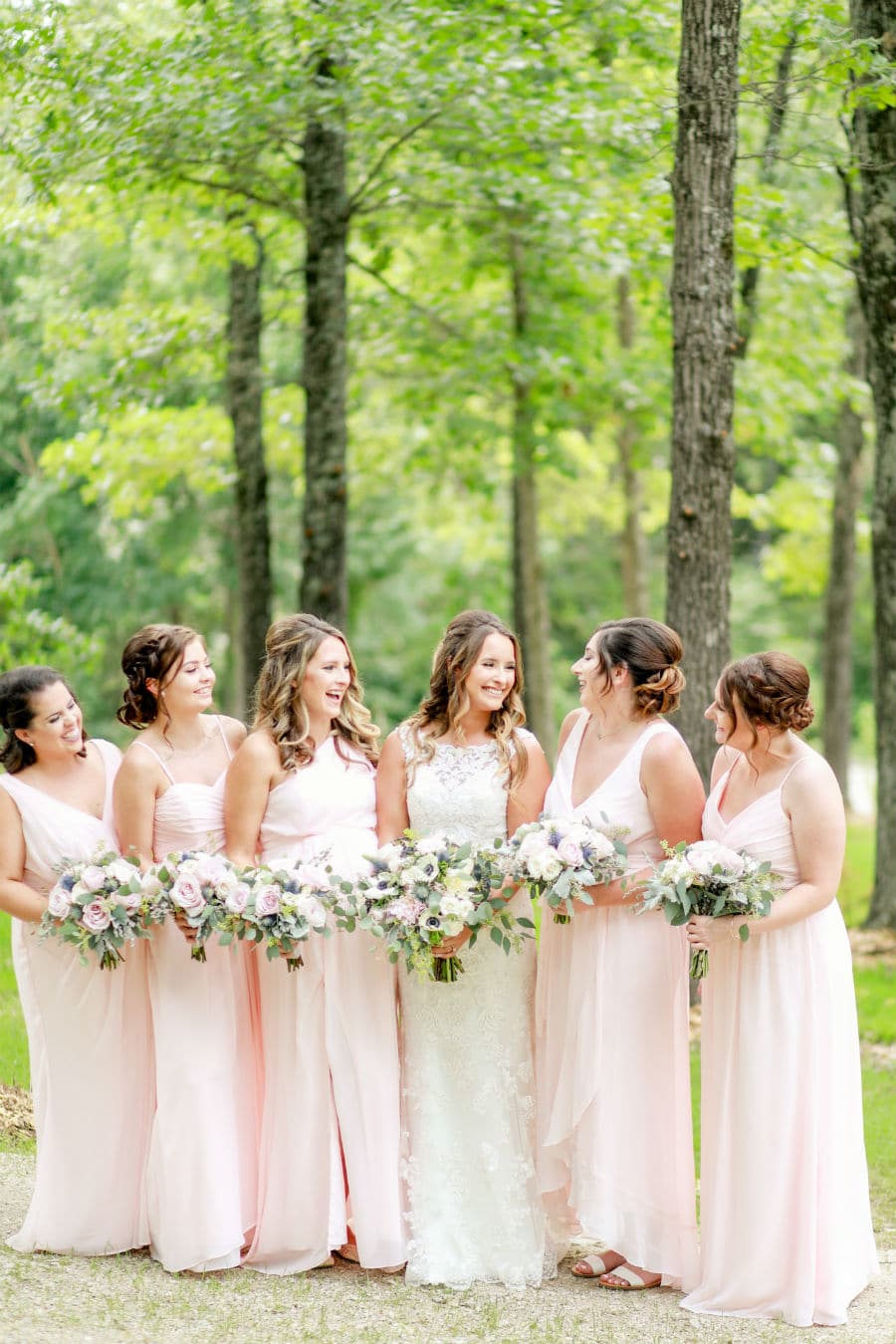 Bride with the bridesmaids