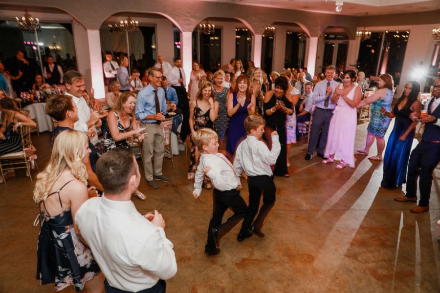 Ring bearers on the dance floor